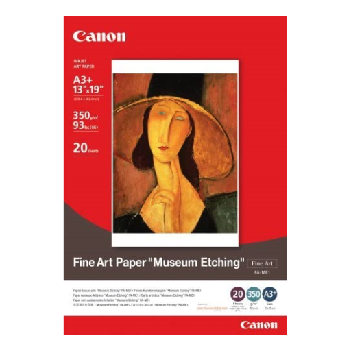 FA-ME1 13" x 19" (A3 ) Fine Art Paper Museum Etching (20 sheets/pkg)* – – Papers – Canon