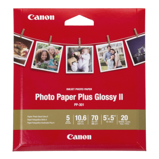 PP-301 5" x 5" Photo Paper Plus Glossy (20 sheets/pkg) - Vonex