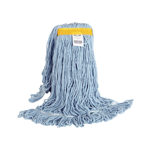 Syn-Pro? Synthetic Looped End Wet Mop Narrow Band Blue 24ozBagged - Vonex