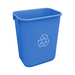 Soft Wastebasket 39L Blue Recycling - Vonex