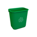 Soft Wastebasket 26L Green - Vonex
