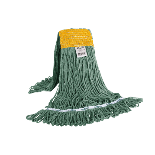 Syn-Pro? Synthetic Looped End Wet Mop Wide Band Green 24oz - Vonex