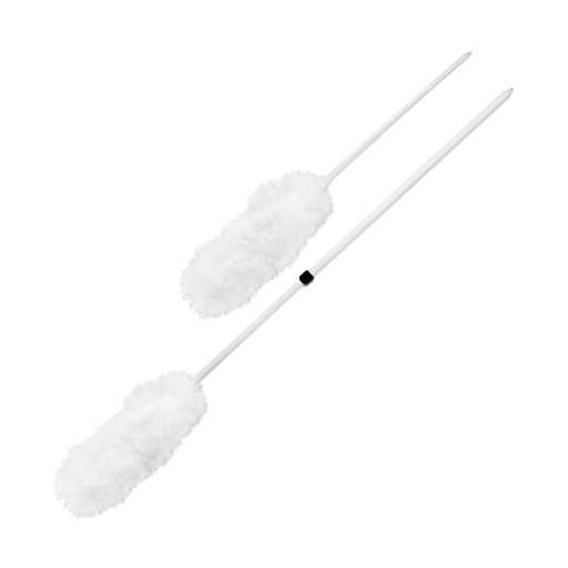 Short Handle Microfiber Duster w/ Hanging Cap and Fits on Universal Threaded Handles - Vonex