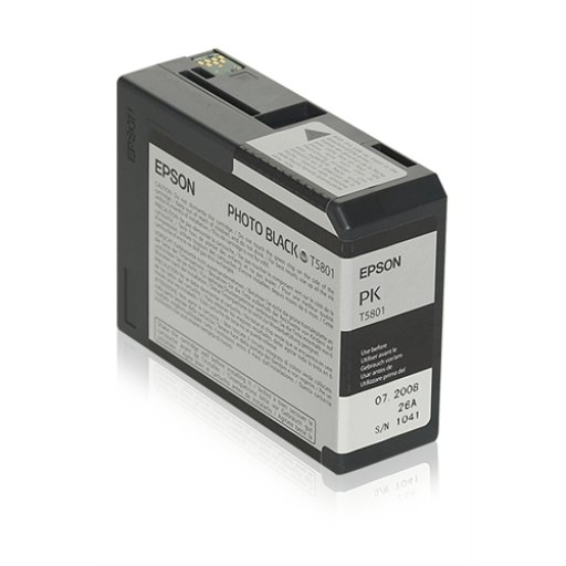 T580100 EPSON ULTRACHROME PHOTO BLACK INK 80ML, STYLUS PRO 3 - Vonex