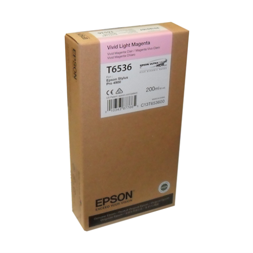 T653600 EPSON STYLUS PRO VIVID LIGHT MAGENTA 200ML - Vonex