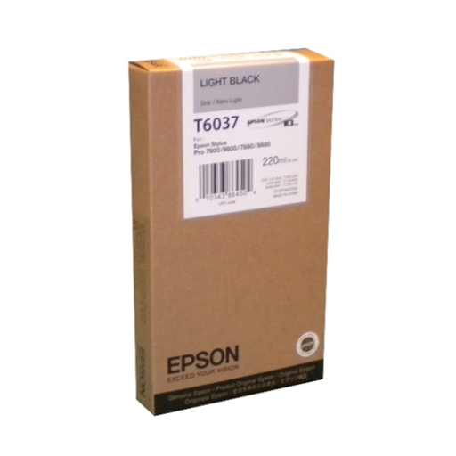 T603700 EPSON ULTRACHROME LIGHT BLACK K3 FOR STYLUS PRO 7800 - Vonex