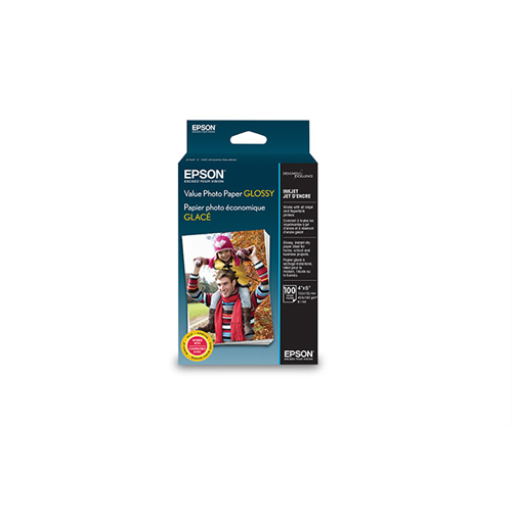 Epson Value Photo Paper Glossy 4 x 6, 100 SheetsS400 - Vonex