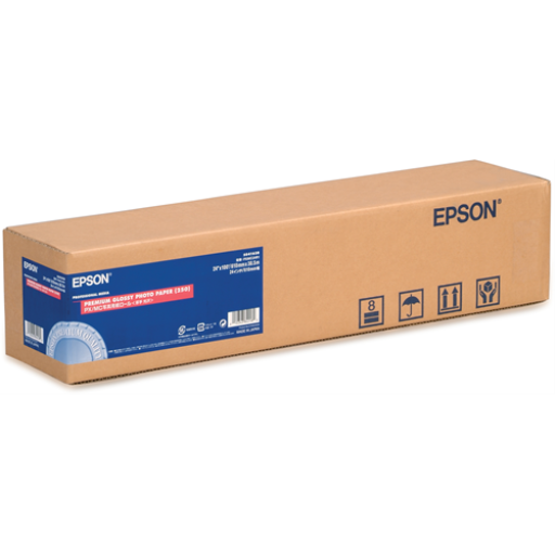 S041638 EPSON Premium Glossy Photo Paper 24" x 100' Roll - Vonex