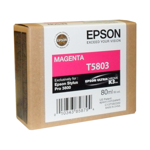 T580300 EPSON ULTRACHROME MAGENTA INK 80ML, STYLUS PRO 3800 - Vonex