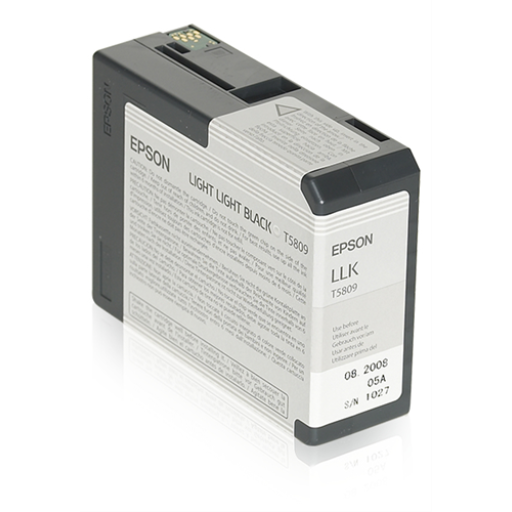 T580900 EPSON ULTRACHROME LIGHT LIGHT BLACK INK 80ML, STYLUS - Vonex