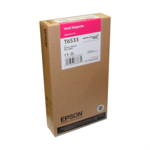 T653300 EPSON STYLUS PRO 4900 VIVID MAGENTA 200ML - Vonex