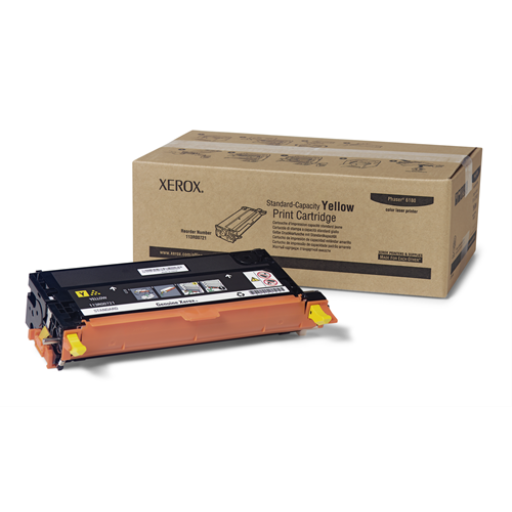 Xerox 113R00721 Yellow Standard Capacity Print Cartridge Phaser 6180 Series - Vonex