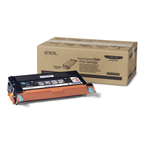 XEROX CYAN STANDARD CAPACITY PRINT CARTRIDGE PHASER 6180 - Vonex