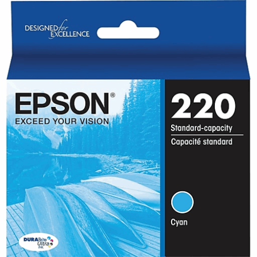 T220220S Epson 220 Durabrite Ultra Cyan Original Ink Cartridge - Vonex