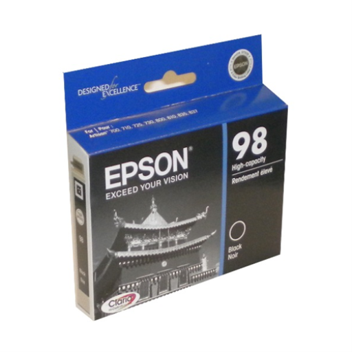 T098120S Epson 98 Black Original Ink Cartridge - Vonex