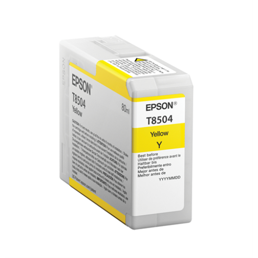 T850400 EPSON ULTRACHROME HD YELLOW INK 80ML/SURECOLOR P800 - Vonex