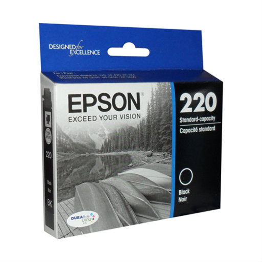 T220120-S Epson 220 Ultra Black Original Ink Cartridge - Vonex