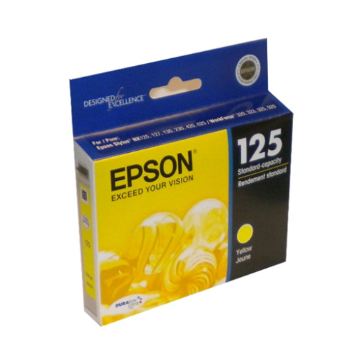 T125420S Epson 125 Yellow Original Ink Cartridge - Vonex