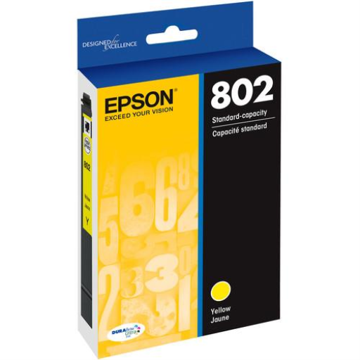 T802420S Epson 802 Yellow Original Ink Cartridge - Vonex