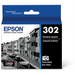 T302120S Epson 302 Photo Black Original Ink Cartridge - Vonex