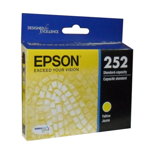 Epson 252 Yellow Ink Cartridge, Standard Capacity (T252420) - Vonex