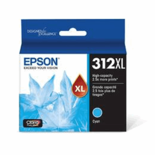 T312XL220 Epson 312XL Claria XL High Capacity Cyan Original Ink Cartridge - Vonex