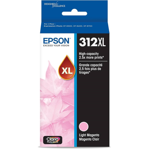 T312XL620 Epson 312XL Claria XL High Capacity Light Magenta Original Ink Cartridge - Vonex