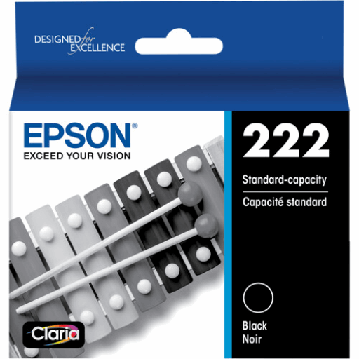 T222120-S Epson T222 Black Ink Cartridge, Standard Capacity - Vonex