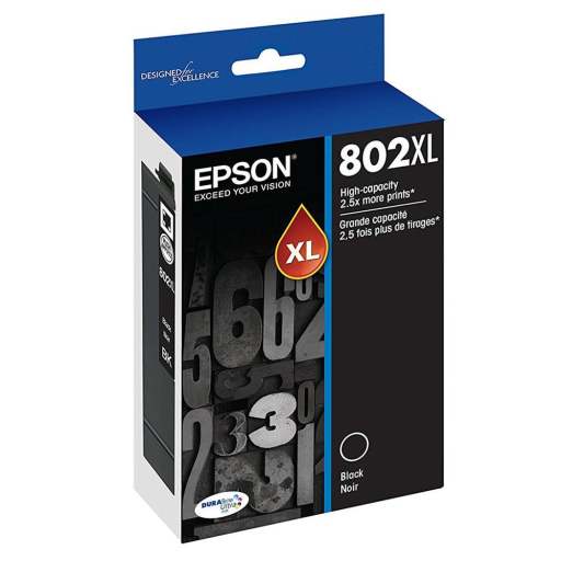 T802XL120-S Epson 802XL HC Black Original Ink Cartridge - Vonex