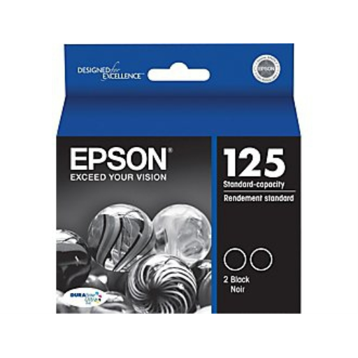 T125120D2 Epson 125 Black Original Ink Cartridge - Vonex