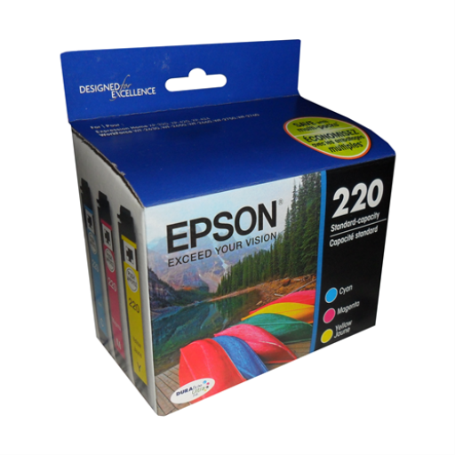 T220520S Epson 220 Durabrite Ultra Combo Pack Color Original Ink Cartridge - Vonex