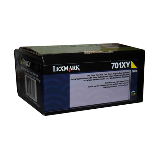 Lexmark CS/CX510 Yellow Return Programme 4K Toner Cartridge Part no.: 70C1XY0 Lexmark