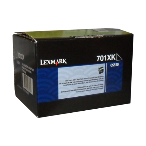 Lexmark CS/CX510 Black Return Programme 8K Toner Cartridge Part no.: 70C1XK0 Lexmark