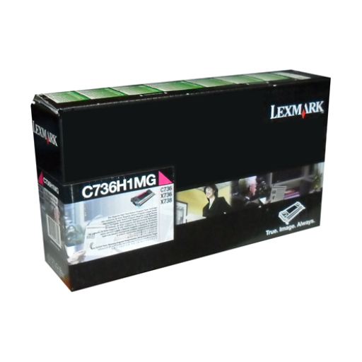 Lexmark C/X736,X738 Magenta Return Program 10K Toner Cartridge Lexmark