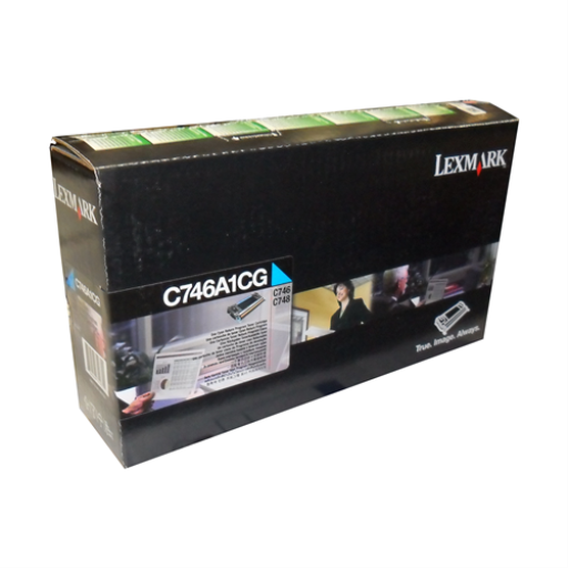 Lexmark C746,748 Cyan Return Program 7K Toner Cartridge Lexmark