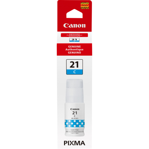 GI-21 Cyan Ink Bottle SKU 4537C001 Canon