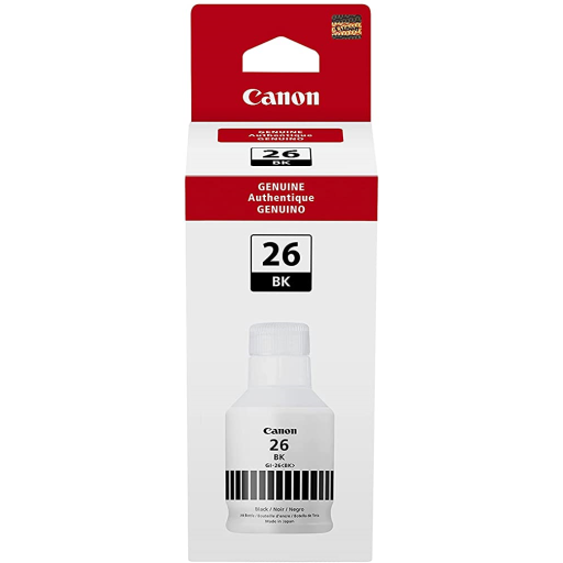 GI-26 Black Ink Bottle SKU 4409C001 Canon