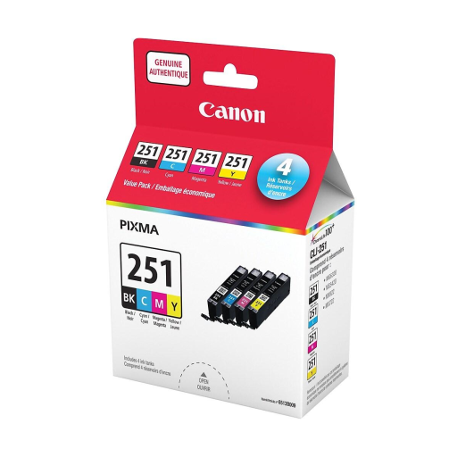 6513B009 CLI-251 BK,C,M,Y Canon