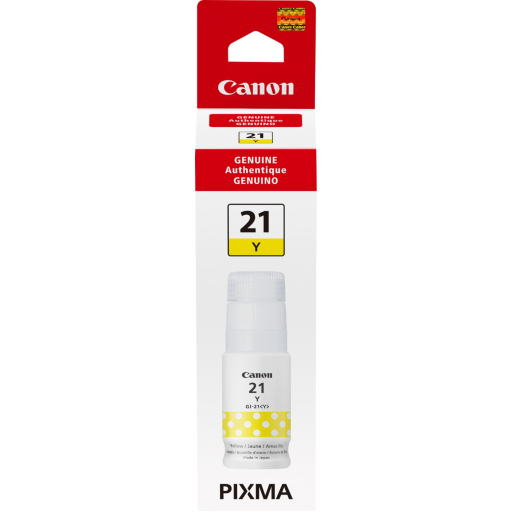 GI-21 Yellow Ink Bottle SKU 4539C001 Canon