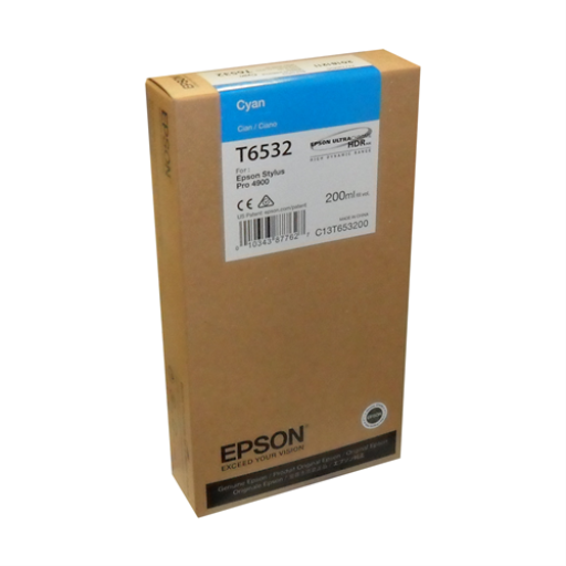 T653200 EPSON STYLUS PRO 4900 CYAN 200ML Epson