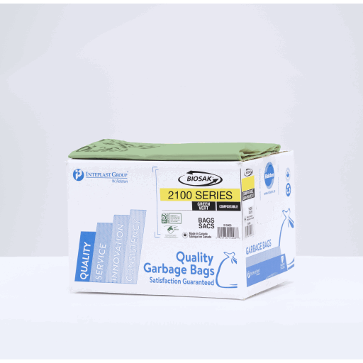 30 X 38 Green 125 Bags Compostable Inteplast Group W. Ralston