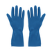 Rubber Gloves Silverlined Powder Blue Large Extended Cuff- (12 pairs) Globe Commercial Products