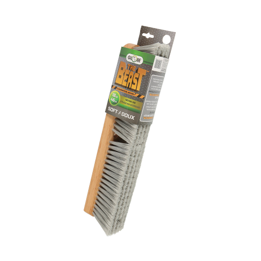 18" Heavy-Duty Commercial push broom head only   - Soft Fibers Globe Commercial Products