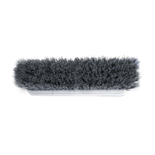 10" Acid Resistant Brush with Bumpers and Grey Fibers Globe Commercial Products