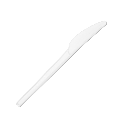 Compostable Knives, White, CPLA, 100 per pack Globe Commercial Products