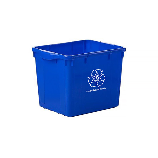 16 Gallon Curbside Recycling Bin Globe Commercial Products
