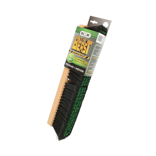 18" Heavy-Duty Beast Commercial push broom head-Medium Globe Commercial Products