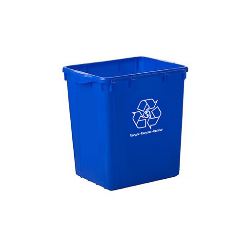 22 Gallon Curbside Recycling Bin Globe Commercial Products