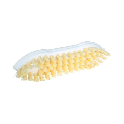 9" Pointed Scrub Brush Poly Bristle Plastic Block Globe Commercial Products