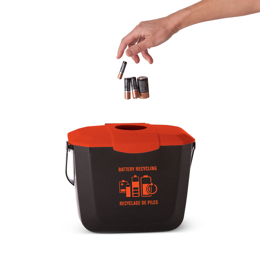 Battery Collection Bin 2 Gallon Globe Commercial Products